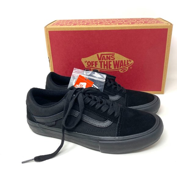 Vans Old Skool Pro Shoes Womens Black Skate Casual Suede Canvas Size VN000ZD41OJ - Picture 6 of 10